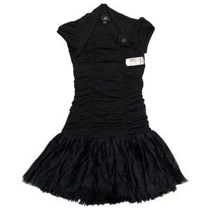 New Ruched Bodycon Dress Size 10 Black Kohl's